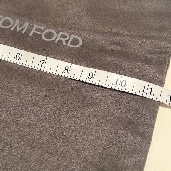 Tom Ford Medium Size Dustbag Cover Soft Suede Feel Charcoal Gray Storage Travel - Picture 5 of 8